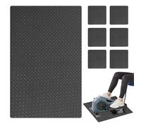 Treadmill Mat, Noise Reduction Exercise Equipment Mat, Workout Floor Protector, Silicone Material, Anti-Slip, Protects Carpet & Hardwood, 16.93x23.62 Inches