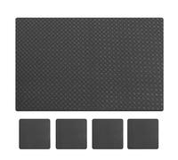Treadmill Mat Noise Reduction, Rowing Machine Pad, Exercise Equipment Floor Protector, Sturdy Workout Mat for Carpet and Hardwood, Non-Slip Outside, 6mm Thickness