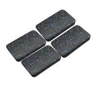 Treadmill Pads, Walking Equipment Mat, Anti-Vibration Design, 4-Piece Shock Absorbing Set, Gym Flooring Pads for Home, Workout, Interior, Outdoor Use, 3,94 x 3,94 x 0,47 pulgadas