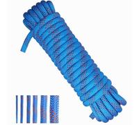 Treadstar Cuerda de Polipropileno de 10 mm, cuerda azul para manualidades de barco, movimiento de ancla, cuerda trenzada, cordón de nailon (14 mm-30 metros)
