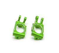 TREAL Alu# 7075 Portadores de cubos delanteros C (izquierda y derecha) para 1/10 Losi Hammer Rey U4 (verde)