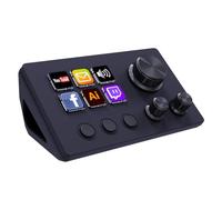 TreasLin Stream Controller Deck con 12 teclados macro personalizables para activar acciones en OBS Twitch YouTube para creadores de contenido Stream Dock compatible con PC y Mac N3 teclado macro negro