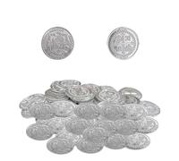 Treasure Adventure Coin Set - 100 Piece Pirate Tokens, Metalic Fantasy