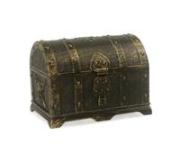 Treasure Chest for Kids Plastic Pirate Treasure Box with Lock Vintage 5.5x3.8x3.7 Inches for Party Favors Decor