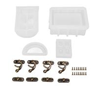 Treasure Chest Molde de silicona para resina, molde de contenedor reutilizable de fácil liberación con resistencia a altas temperaturas para caja de joyas artesanal bricolaje y almacenamiento