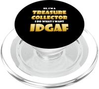 Treasure Collector Idgaf Pirate Hunter Gold Coin Collections PopSockets PopGrip para MagSafe