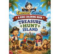 Treasure Hunt Island: A Kids Coloring Book (Genius Genie Coloring Books)