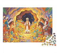 Treasure Hunt Team 1000 Piezas Puzzles Recycled Ilustración de Fábula Puzzle for Personas Mayores Puzzle Game Props for Family and Friends Cumpleañoss Great Regalo 70x50cm/1000pcs