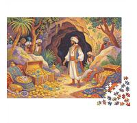 Treasure Hunt Team Puzzles para Adultos 1000 Piezas Material Reciclable Ilustración de Fábula Puzzle for Adults Puzzle Game Props Interesting Juego Familiar Regalo for Mujeres 38x26cm/1000pcs