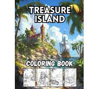 Treasure Island: 40 Big and Bold Pirate-Themed Designs for Kids