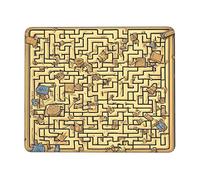 Treasure Maze - Alfombrilla de ratón cuadrada impermeable antideslizante con base de goma para laptop de oficina, portátil, mouse inalámbrico para casa, oficina, viajes, 8.3 x 10.3 pulgadas