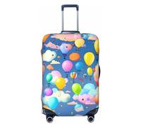 Treasure Maze - Funda de equipaje de viaje para equipaje de 18 a 32 pulgadas, lavable, resistente a los arañazos, Globos multicolor, XL