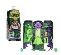 TREASURE X Lost Lands Skull Island - Mini juego de torre pantanosa de 15 niveles de aventura. Supera las trampas y descubre 2 minifiguras de acción. ¿Encontrarás el tesoro chapado en oro real?