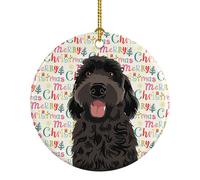 Treasures de Caroline Doodle Negro #1 Ornamento de Navidad Cermico rbol de Navidad Decoraciones para colgar para casa Regalo de fiesta navideo 3 e