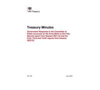 Treasury Minutes Government Response to the Committee of Public Accounts on the Forty-Ninth to the Fifty-Second report from Session 2021-22 and the First, Third and Tenth (Command Paper) CP 722