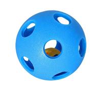 Treat Ball - 9 x 9 x 9 cm Hollow Rubber Interactive Dog Toy With Bell | Fillable Treat Dispensing Puzzle Ball | Boredom Relief Chew Toy For Small Medium Large Dogs | Durable Enrichment Ţoy For