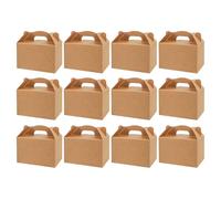 Treat Boxes - Decorative Gift Packaging Containers for Snacks | Cardboard Material with Folding Design, Portable Food Storage Box for Candy Bakery and Celebration Use
