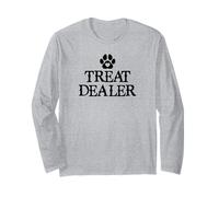 Treat Dealer Cat Lover Mom I'm My Dogs Treat Dealer Dog Dad Manga Larga