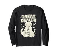 Treat Dealer - Divertido gráfico de Humor para dueño de Mascotas para Amantes de Perros y Gatos Manga Larga
