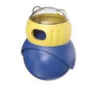 Treat Dispensing Ball, Cat Slow Feeder, Adjustable Food Dispensing Toy, Refillable Design, Interactive Leaking Ball, Ideal for Puppy Training, Pet Enrichment, and Interactives Feeding, Blue