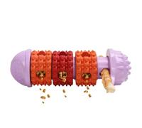 Treat Dispensing Dog Toys | Rubber Slow Feeder | Interactive Dog Chew Toys | Interactive Chew Toys for Dogs for Enrichment Teething Training Crate Feeding Entertainment