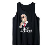 Treat Joe-Auto Presidente Joe Biden Come Helado Funny Meme Camiseta sin Mangas