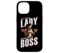 Treat yourself like a lady, burn like a boss Carcasa para iPhone 14