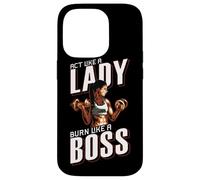Treat yourself like a lady, burn like a boss Carcasa para iPhone 14 Pro