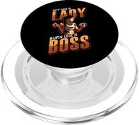 Treat Yourself Like a Lady, Burn Like a Boss PopSockets PopGrip para MagSafe