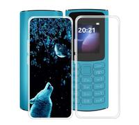 TREBAM Funda para Nokia 105 4G 2023 (1.8 "), 2 Piezas Anti-Arañazos TPU Back Case Ultrafina Transparente Antichoque Suave Silicona Bumper Carcasa para Nokia 105 4G 2023 - XT31