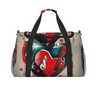 Treble Love and Music Print - Bolsa de viaje para el gimnasio (19.7 x 13 x 10.2 pulgadas)