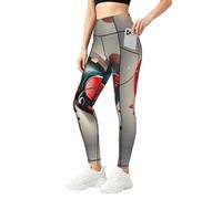 Treble Love and Music Print Premium - Ropa de gimnasio para mujer, conjuntos de entrenamiento con control de abdomen, ropa de fitness, Negro, L