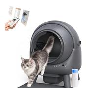 TRÉBOL ADVANCE Arenero Autolimpiable para Gatos Conectividad WiFi y App - Caja de Arena Automática Inteligente, Sistema Antifugas y Anti olores, Depósito XL de 8L con Sensores Infrarrojos de Seguridad