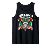 Trébol de Bomberos irlandés Departamento de Irlanda Cruz de Malta Orgullo Camiseta sin Mangas