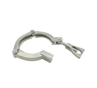 Trébol de tres clips de grado sanitario de acero inoxidable SS304 de 1 "-8" con junta de silicona, adecuado for accesorios de tubería de fabricación propia(2 Pcs,1.5 inch x k50.5)