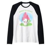 Trébol irlandés Sanrio My Melody para el Día de San Patricio Camiseta Manga Raglan