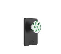 Trébol Verde Blanco Día de San Patricio Irlandés Mujeres PopSockets PopWallet para MagSafe