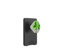Trébol Verde Flotante PopSockets PopWallet para MagSafe