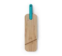 Trebonn - Artù Integrated Knife Salami, tabla de bambú con cuchillo para cortar cortar fiambreras integrado, 43 x 11 x 2,4 cm. Para cortar el salmo, equipado con ranura para facilitar el corte