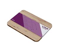 Trebonn - Wave Chop & Slide, tabla de cortar de madera de bambú contorneada para facilitar las operaciones de corte y canal de recogida de alimentos 30 x 20 cm