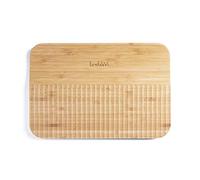 Trebonn - Wave Chop & Slide, tabla de cortar de madera de bambú para facilitar el corte y la recogida de alimentos 30 x 20 cm