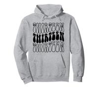 Trece años, 13 años, diseño Retro Groovy 13 años Sudadera con Capucha