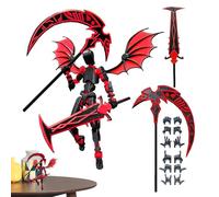 Trece modelos de acción de robots en 3D: paquete de ensamblaje de personajes mecánicos impresos con precisión, gama de esculturas en miniatura de ciencia ficción dinámicas y articulables, innovador ad