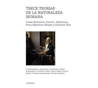 Trece teorías de la naturaleza humana: Confucianismo, Hinduismo, Budismo, Platón, Aristóteles, La Biblia, Islam, Kant, Marx, Freud, Sartre, Teorías darwinianas, Teoría feminista