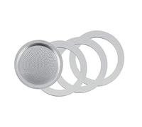 Tredoni 3 Sellos/Anillos Silicona +Filtro -Reemplazo- Tamaño 14 Tazas Cafetera Espresso Olla Moka- 9,2cm (14 Tazas)