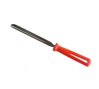 Tredoni Descorazonador de Calabacín/Pepino 14,5cm Descorazonador de Berenjenas de Acero Inoxidable Inox, Mango de Plástico, Rojo