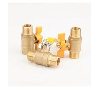 TREDSWQCV 1 UNIDS latón 1/2 BSP Rosca Interna válvula de Gas Tres vías con púas DN15 ángulo Accesorios tubería Adaptador conexión Adecuado for, Agua y Aceite(13)