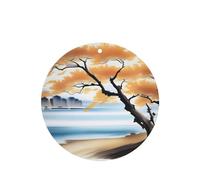 Tree At The Water'S Edge - Ambientadores para coche, 6 unidades, forma redonda, para colgar, aromaterapia, ambientadores perfumados para dormitorio y baño