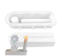 Tree Candle Holder Resin Mold, Tree-Inspired Silicone Molds For Gum Candlesticks, Candle Holders For Beeswax Candles, 3D Tree Design, 4 X 4 X 6 Inches, Clear, 1 Pack