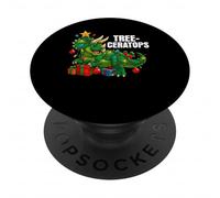 Tree-Ceratops Árbol de Navidad Ceratops Xmas Dino PopSockets PopGrip Adhesivo